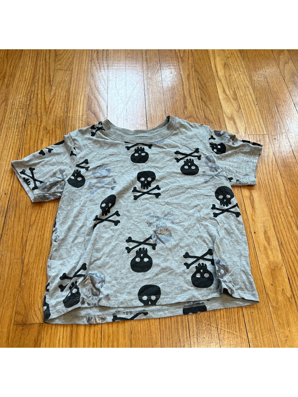 Y2K grunge skull print tshirt